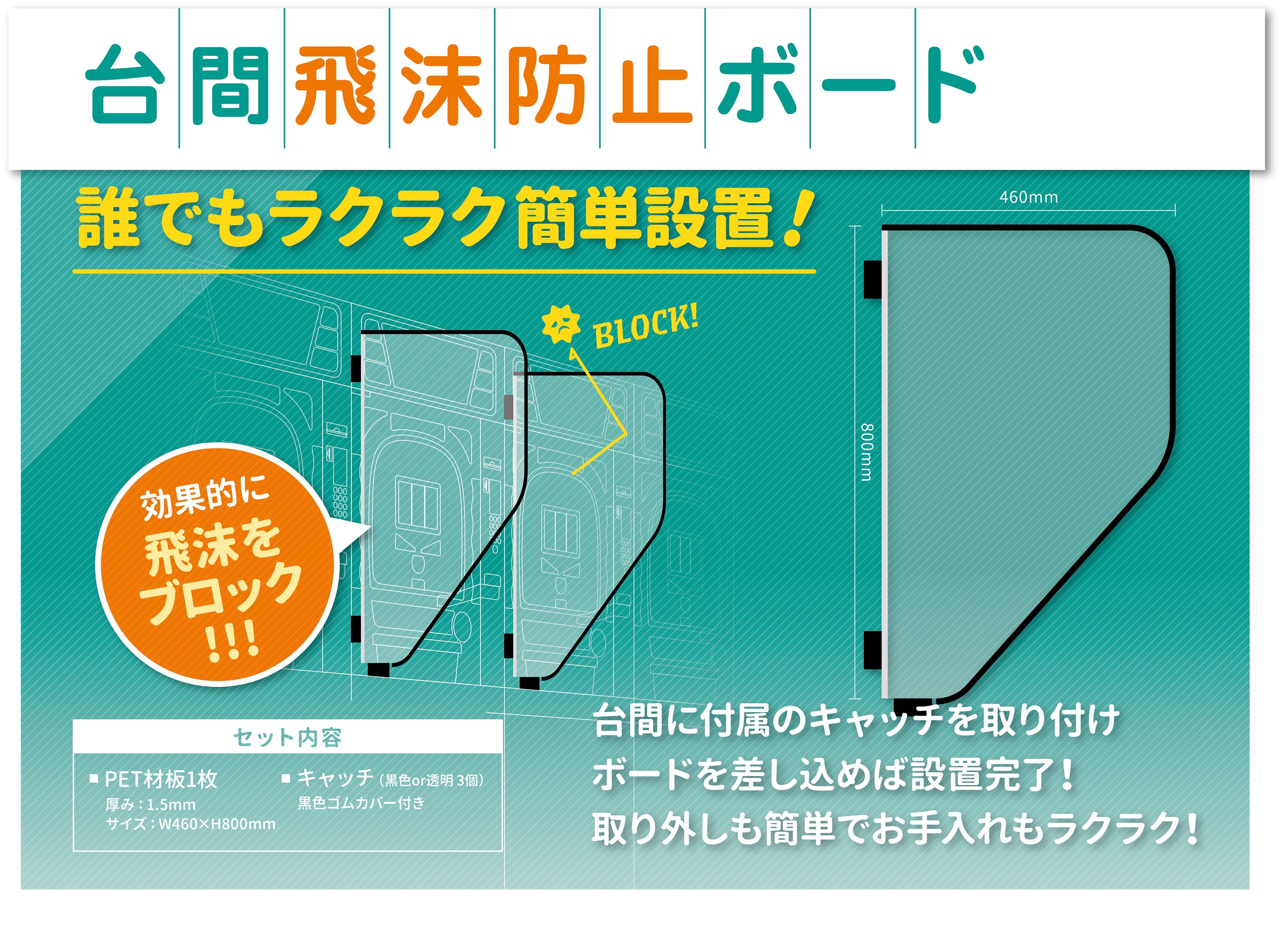 飛沫防止ボード